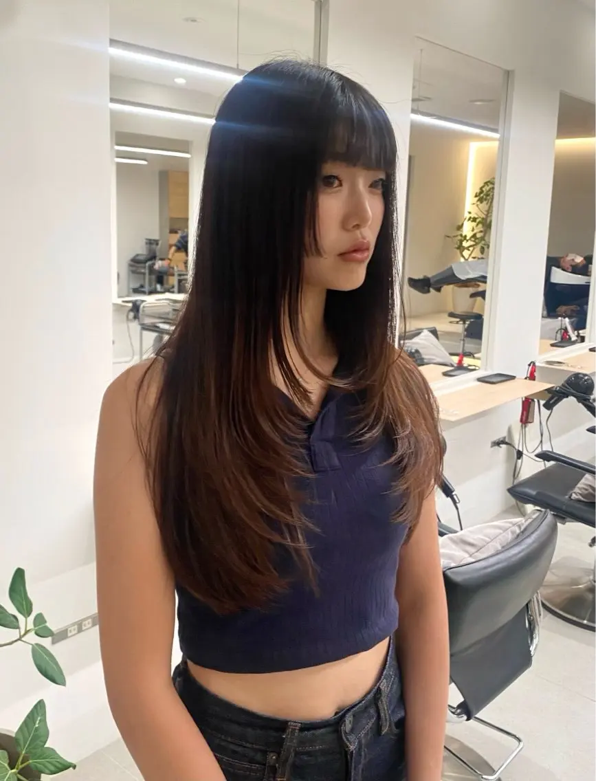 ロング an🦋レイヤー/ 無料カット【蔵前】のヘアスタイル