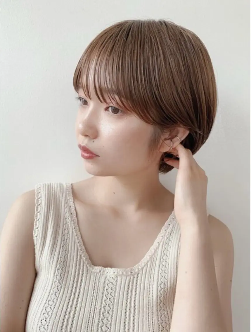 ショート ショートボブ ボブ 似合わせカット ショートヘア やました もえかのヘアスタイル