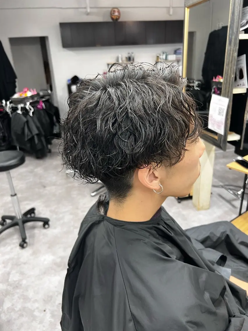 パーマ メンズ 笹江 瑞穂のヘアスタイル