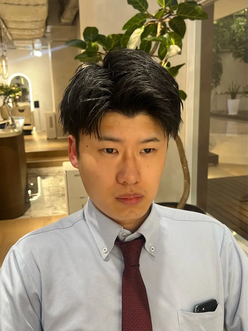メンズ アイブロウ カット 梅田茶屋町メンズ 専門美容師 山元一平のヘアスタイル