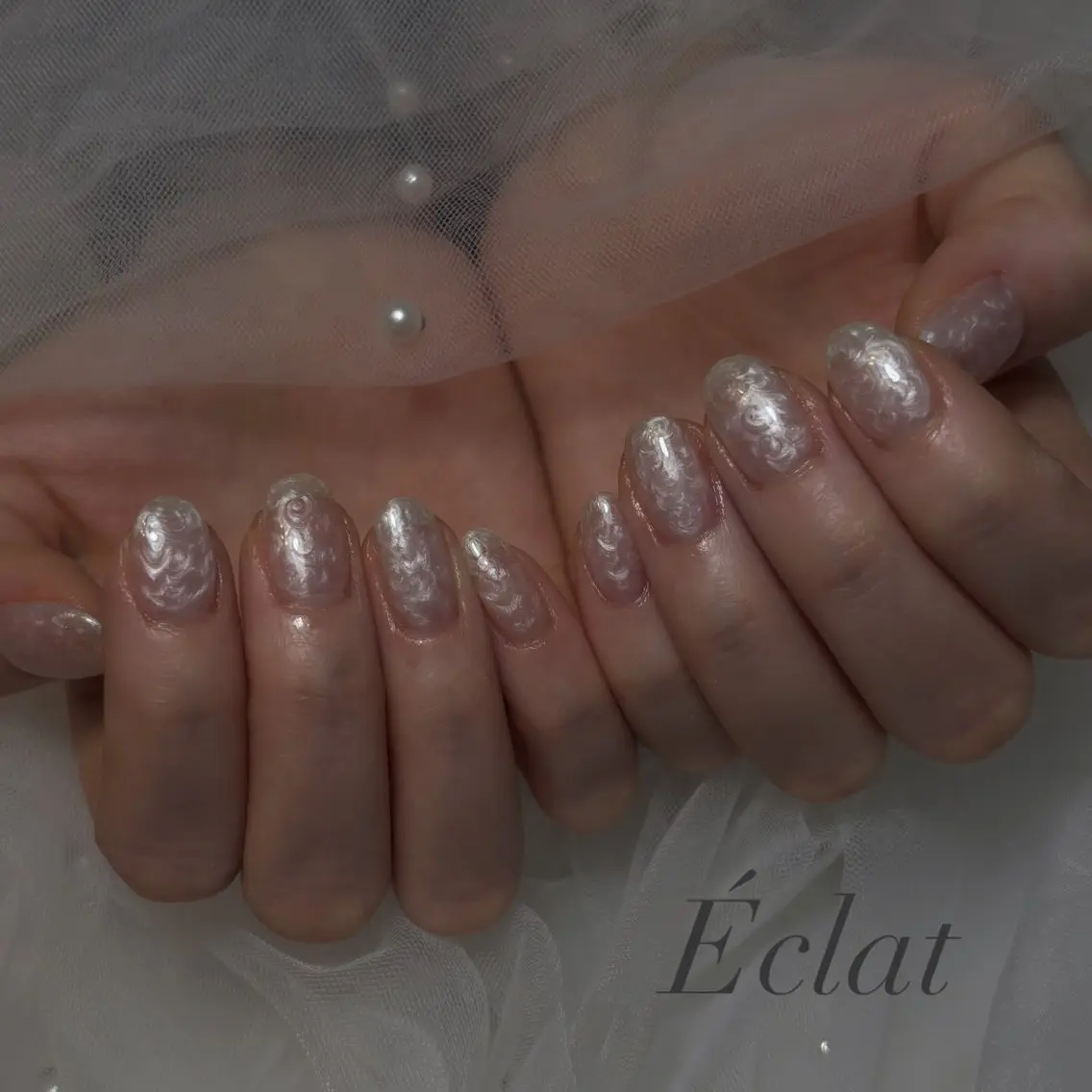 ネイル ワンカラーネイル ハンドネイル nail salon Éclatのネイルデザイン