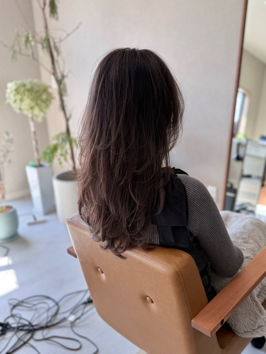 ロング カラー カット ヘアカラー トリートメント 中村 研介のヘアスタイル