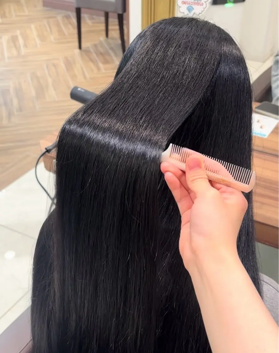ロング 縮毛矯正 兵頭こころ モデル様募集中🎀のヘアスタイル