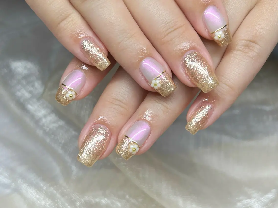 ネイル アートネイル 成人式 長さ出し フットネイル マグネットネイル ハンドネイル Lino Nailのネイルデザイン