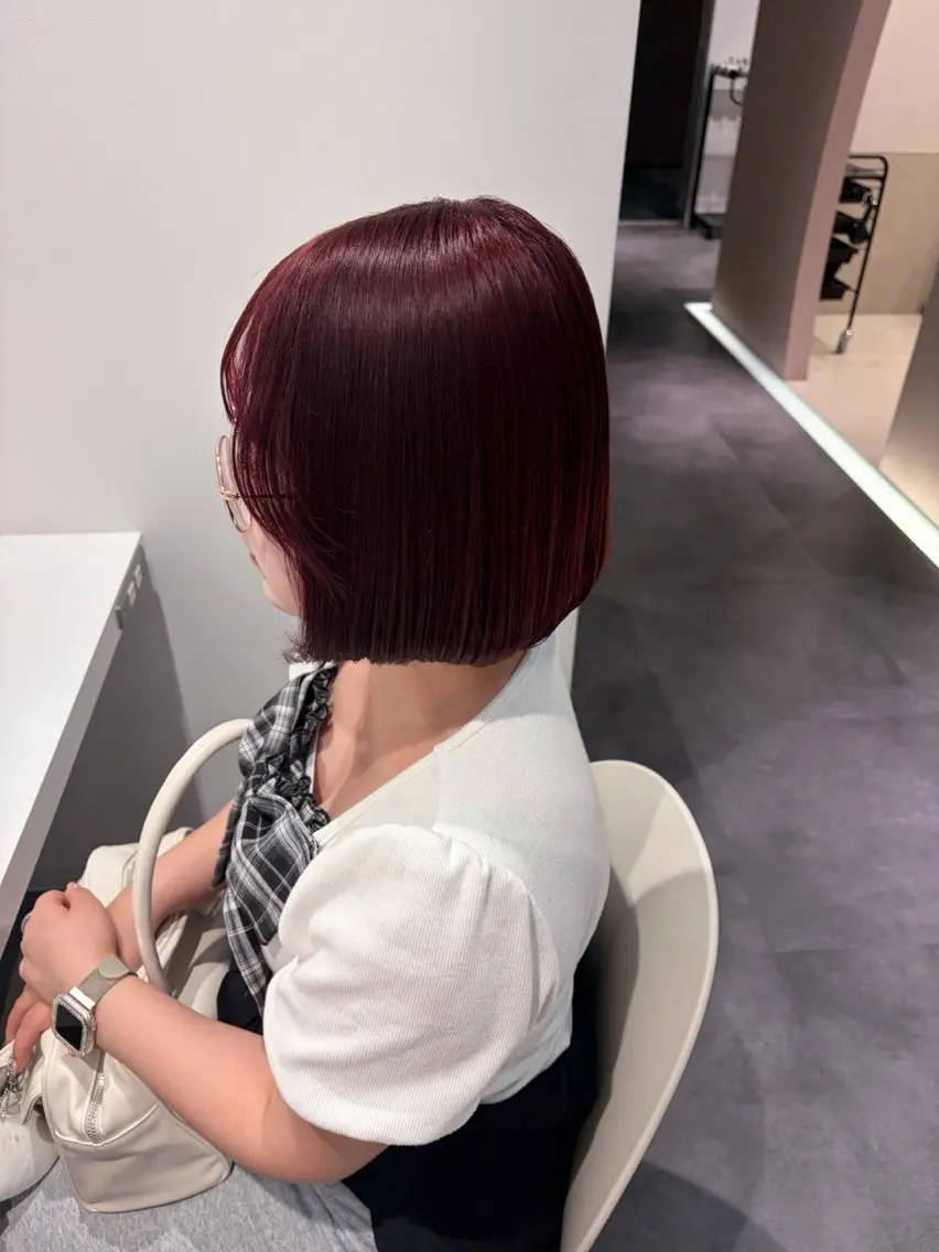 ショート カラー 縮毛矯正 佐野 えり奈のヘアスタイル