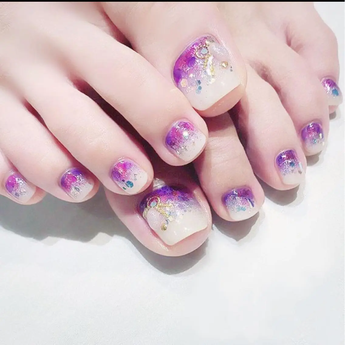 👡🦋🉐フット やり放題デザインコース(オフ別料金)の写真
