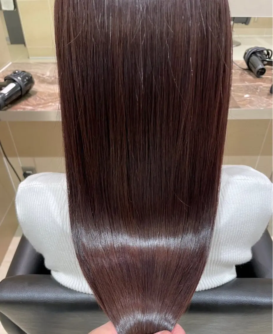 ロング 髪質改善 トリートメント 白石 愛奏のヘアスタイル