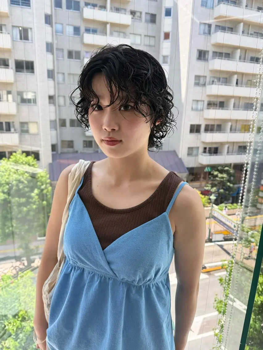 ミディアム パーマ ミディアムパーマ スパイラルパーマ カット パーマ トリートメント スパイラルパーマ 🌐hina⭐️のヘアスタイル