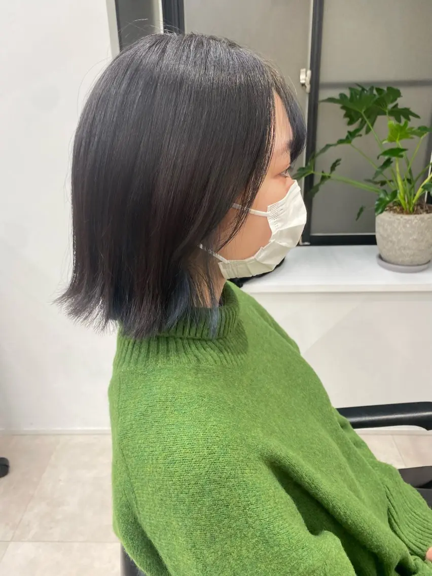 ショート カラー ブルーカラー noa/ 渋谷のヘアスタイル