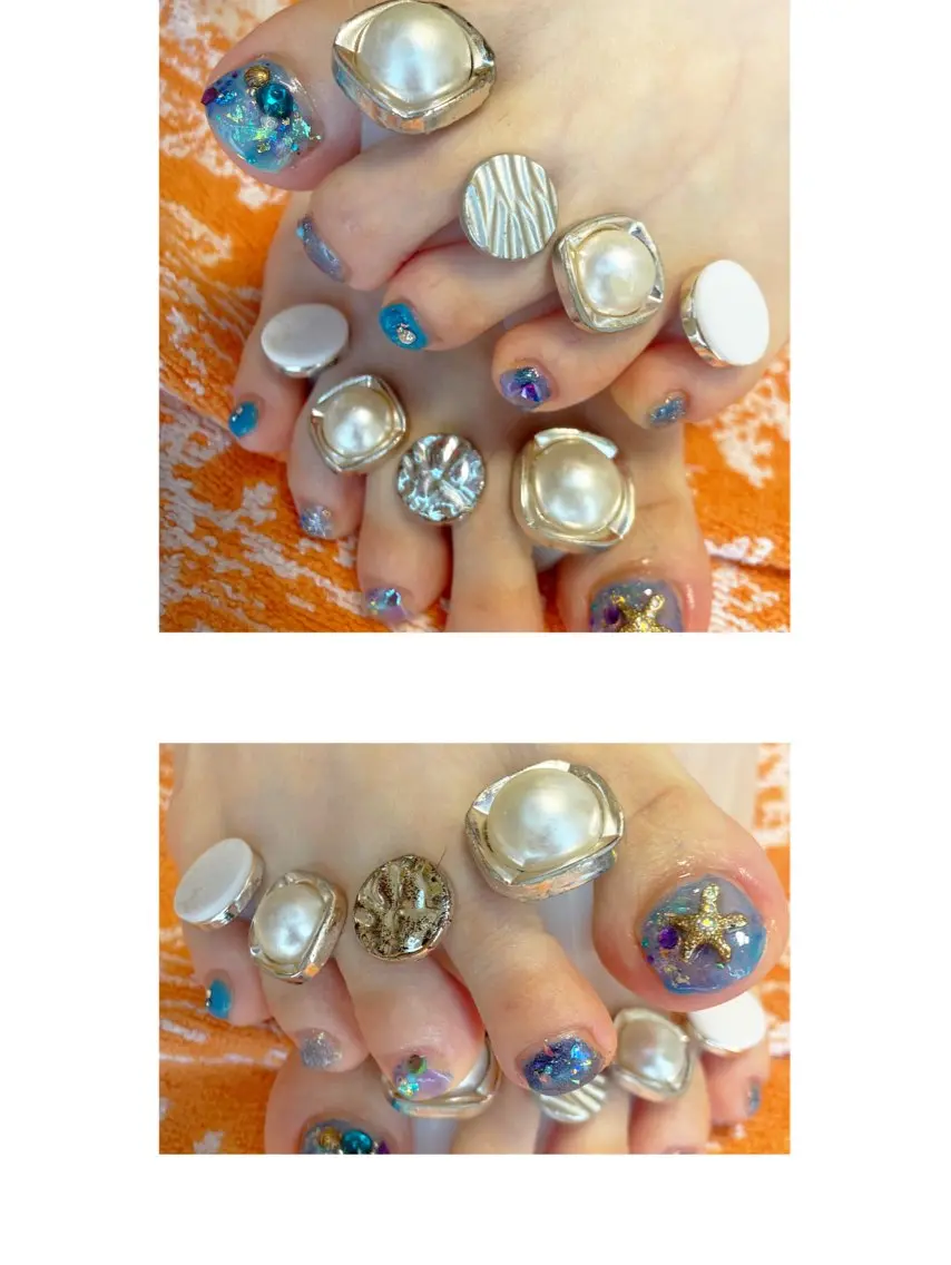 ネイル オーロラネイル ホログラムネイル マグネットネイル ニュアンスネイル NAIL★M 真紀のネイルデザイン