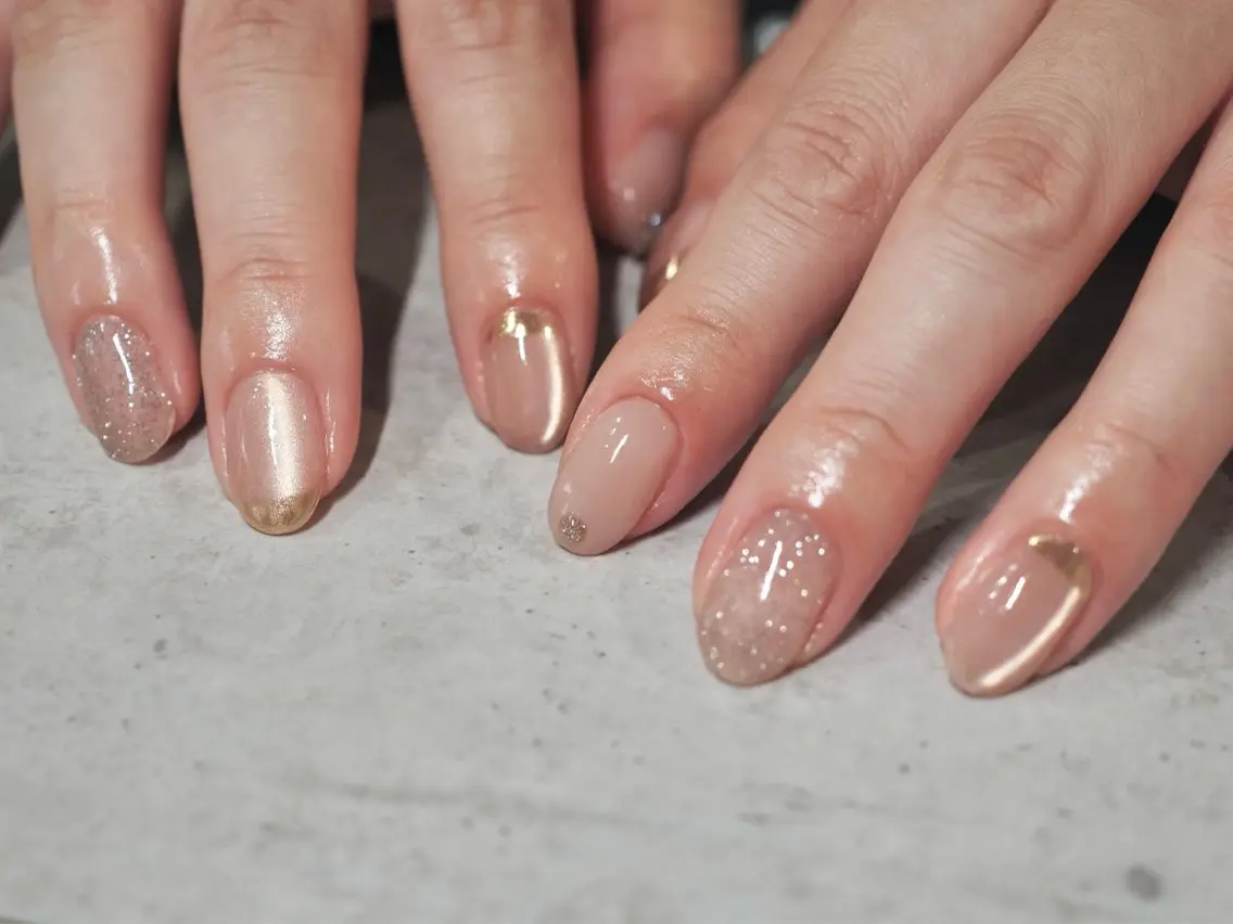 ネイル ニュアンスネイル オフィスネイル FOLIA.U kanakoのネイルデザイン