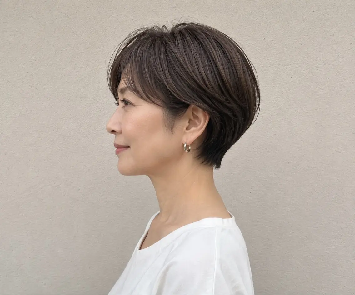 ショート 歌 音のヘアスタイル