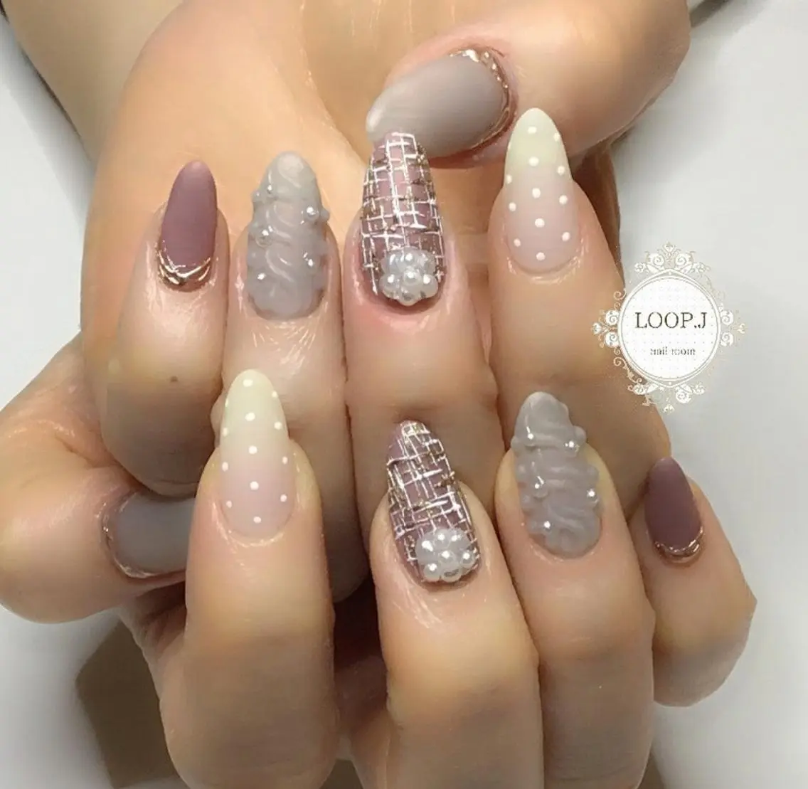 ネイル ハンドネイル おおくぼ めぐみのネイルデザイン