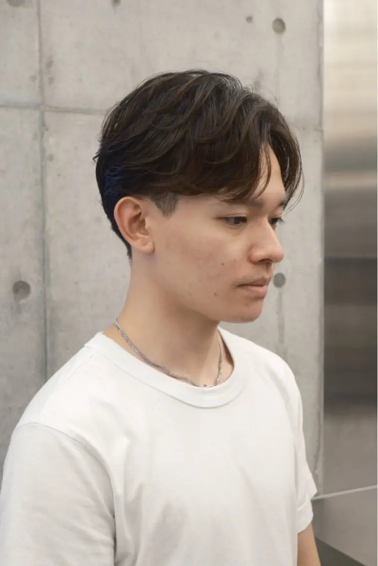 パーマ メンズ 山田 実来のヘアスタイル