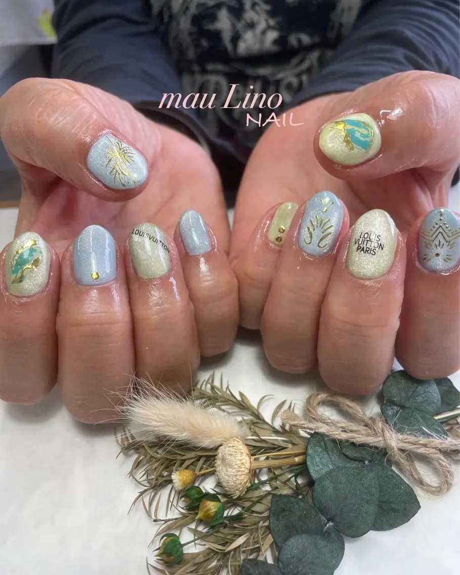 ネイル 持ち込み ハンドネイル フットネイル 宇都宮ネイルGELo nail KAORIのネイルデザイン
