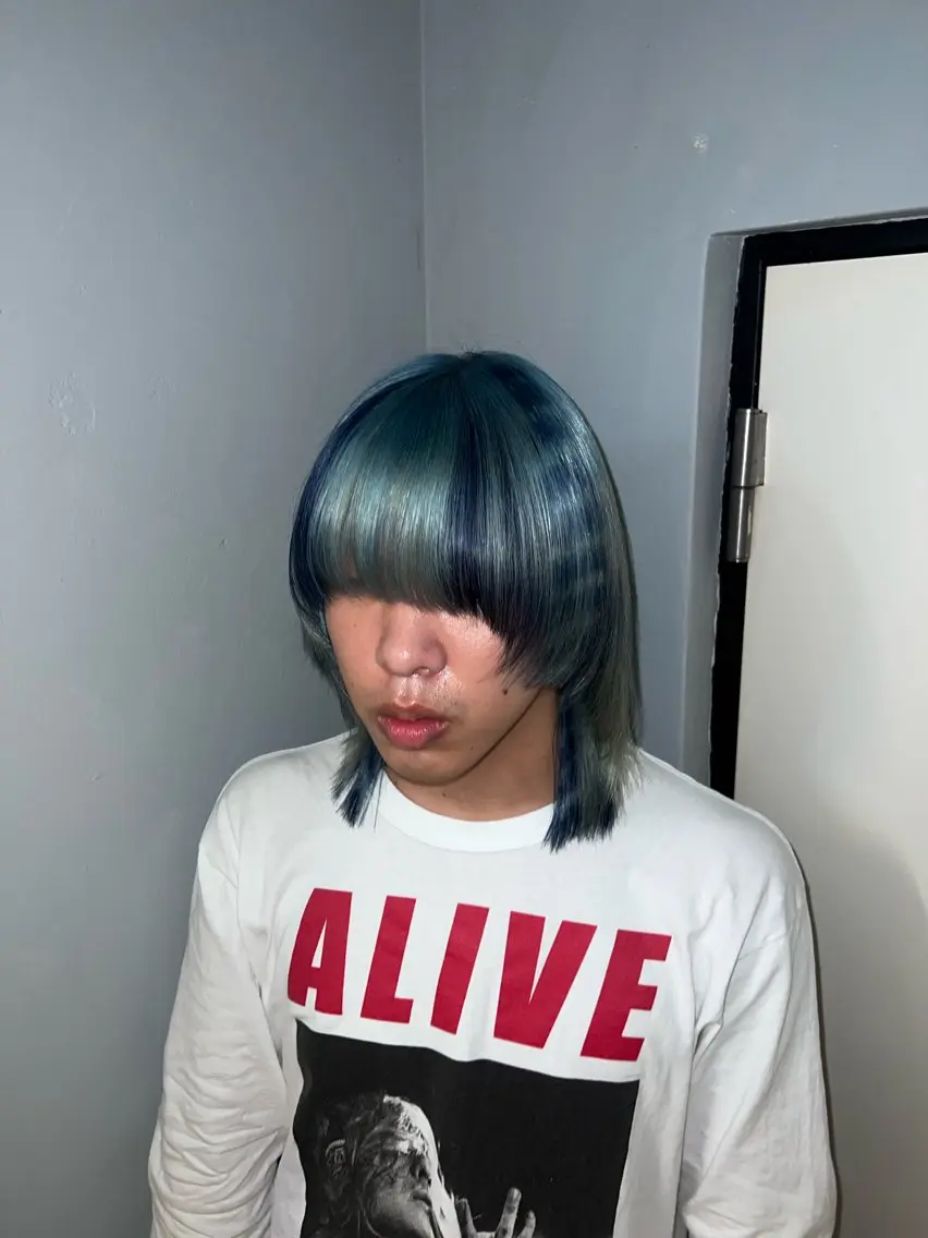 ミディアム ヘアカラー 個性的カラー ☆≡ねねのヘアスタイル