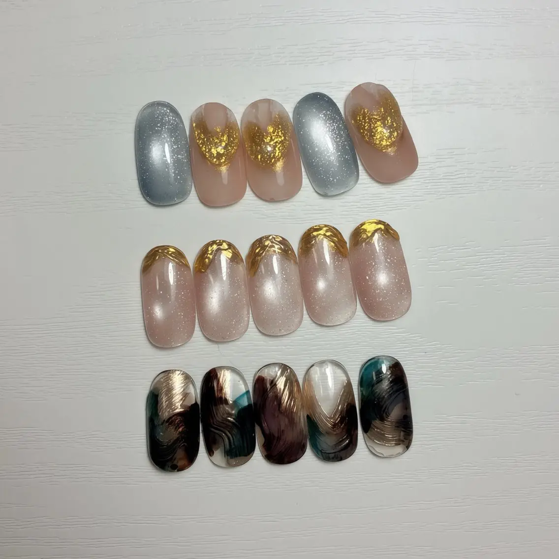 ネイル フットネイル 氷ネイル・うるうるネイル マグネットネイル ニュアンスネイル シンプルネイル ハンドネイル nail salon anoneのネイルデザイン
