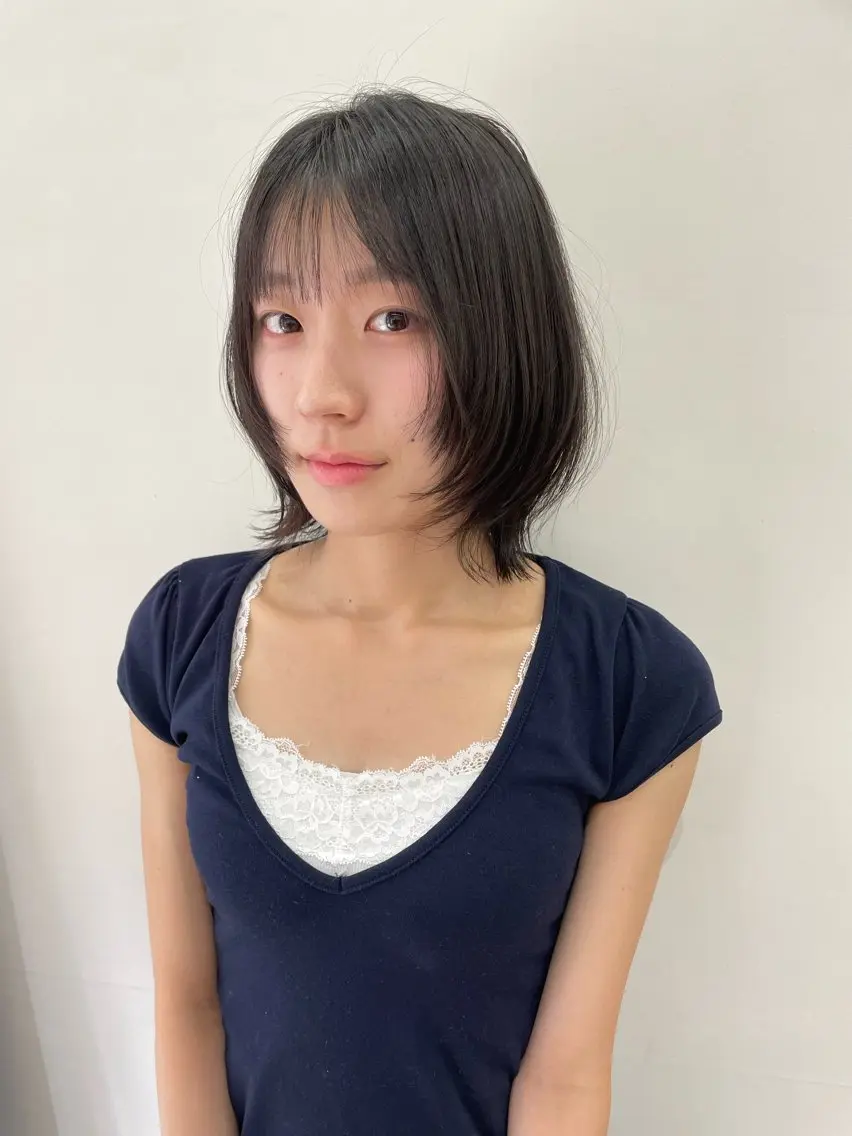 ミディアム カラー パーマ ヘアアレンジ メンズ ボブレイヤー ボブ レイヤーカット カット ヘアカラー トリートメント tatsumi/ボブ ウルフ/レイヤーのヘアスタイル