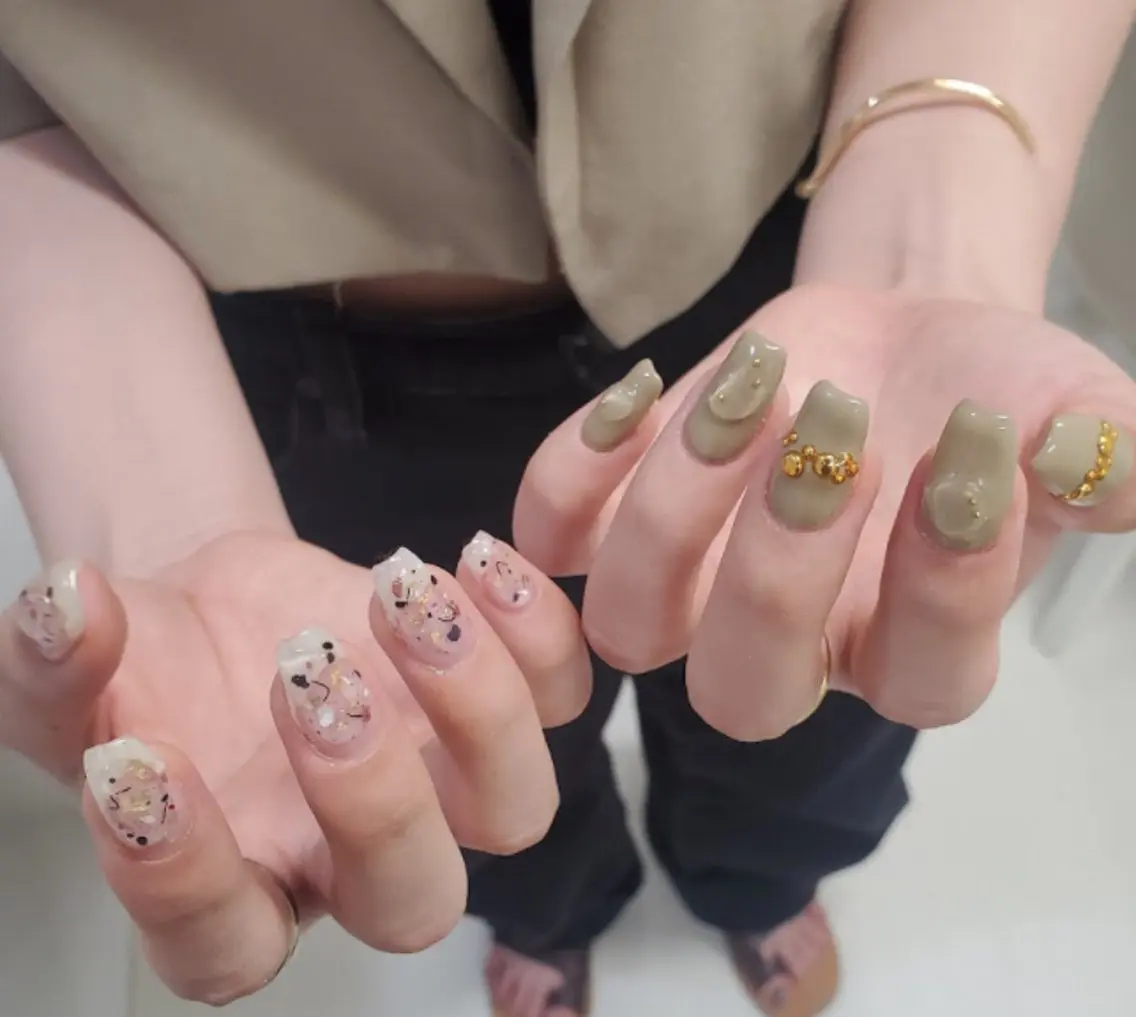 ネイル アートネイル ジェルネイル ニュアンスネイル スカルプネイル nailstudio eviz新宿店のネイルデザイン