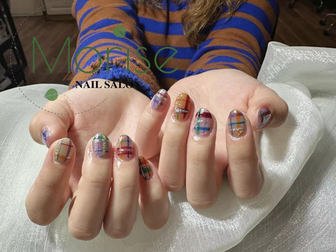 ネイル チークネイル 長さ出し フラッシュネイル フレンチネイル ガラスフレンチ ハンドネイル ハンドケア M.長さ出し専門店 meiのネイルデザイン