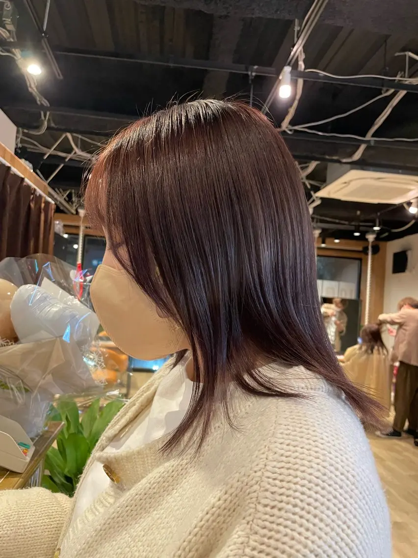 【🔥艶髪間違いなし🔥】ダメージレスカラー＋3ステップトリートメント（ロング料金有り）の写真