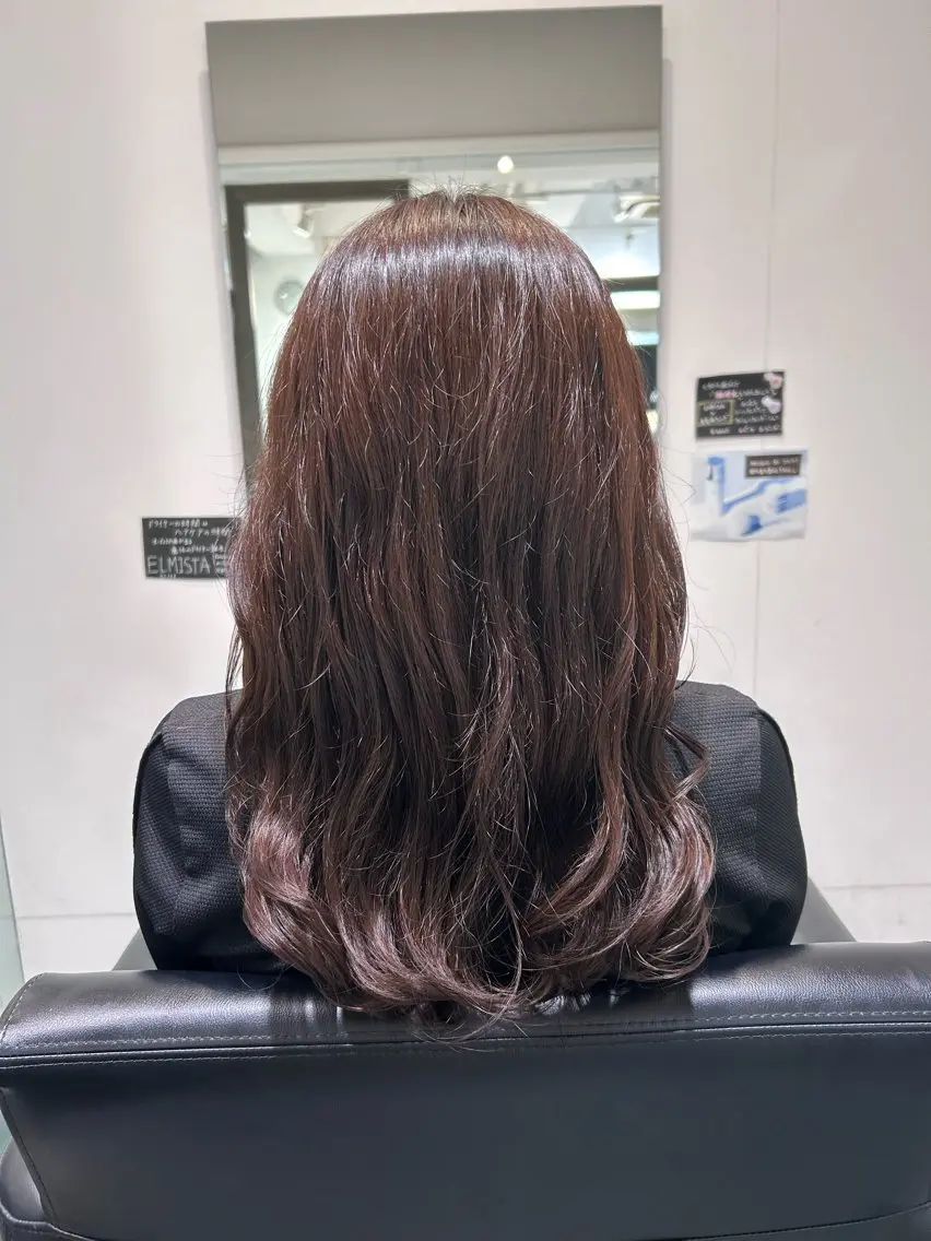 ロング カラー パーマ 透明感カラー 板橋 島村美咲のヘアスタイル