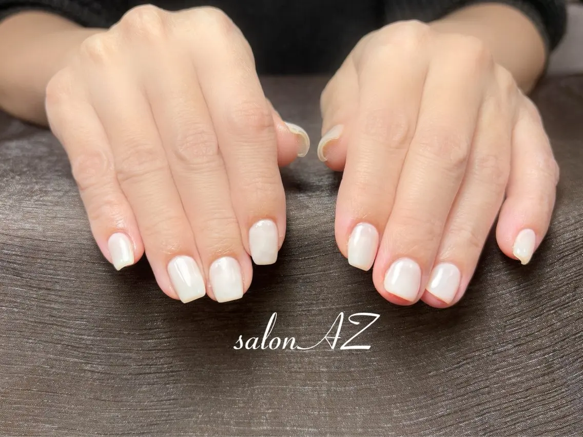 ネイル 長さ出し フットネイル フレンチネイル マグネットネイル ニュアンスネイル salon AZのネイルデザイン
