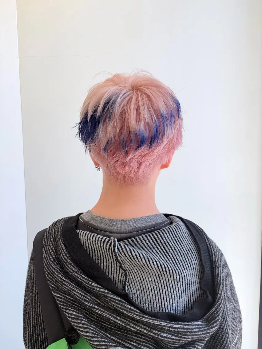 カラー メンズ カット ヘアカラー トリートメント ヘアセット 🧤高明度ハイトーン 🧤莉音のヘアスタイル
