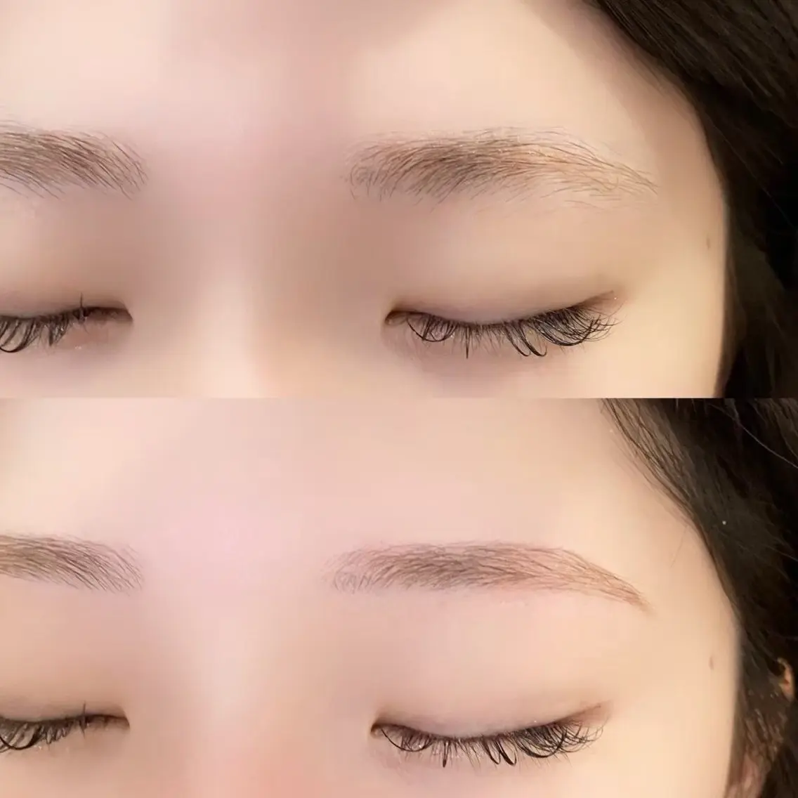 まつ毛パーマ上+眉カラーの写真