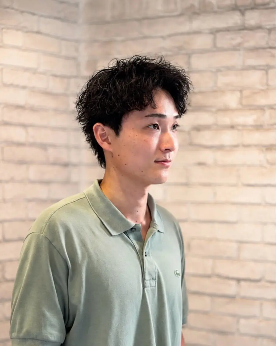 ショート パーマ メンズ カット パーマ 横浜メンズ特化/ カットパーマ/マサトのヘアスタイル