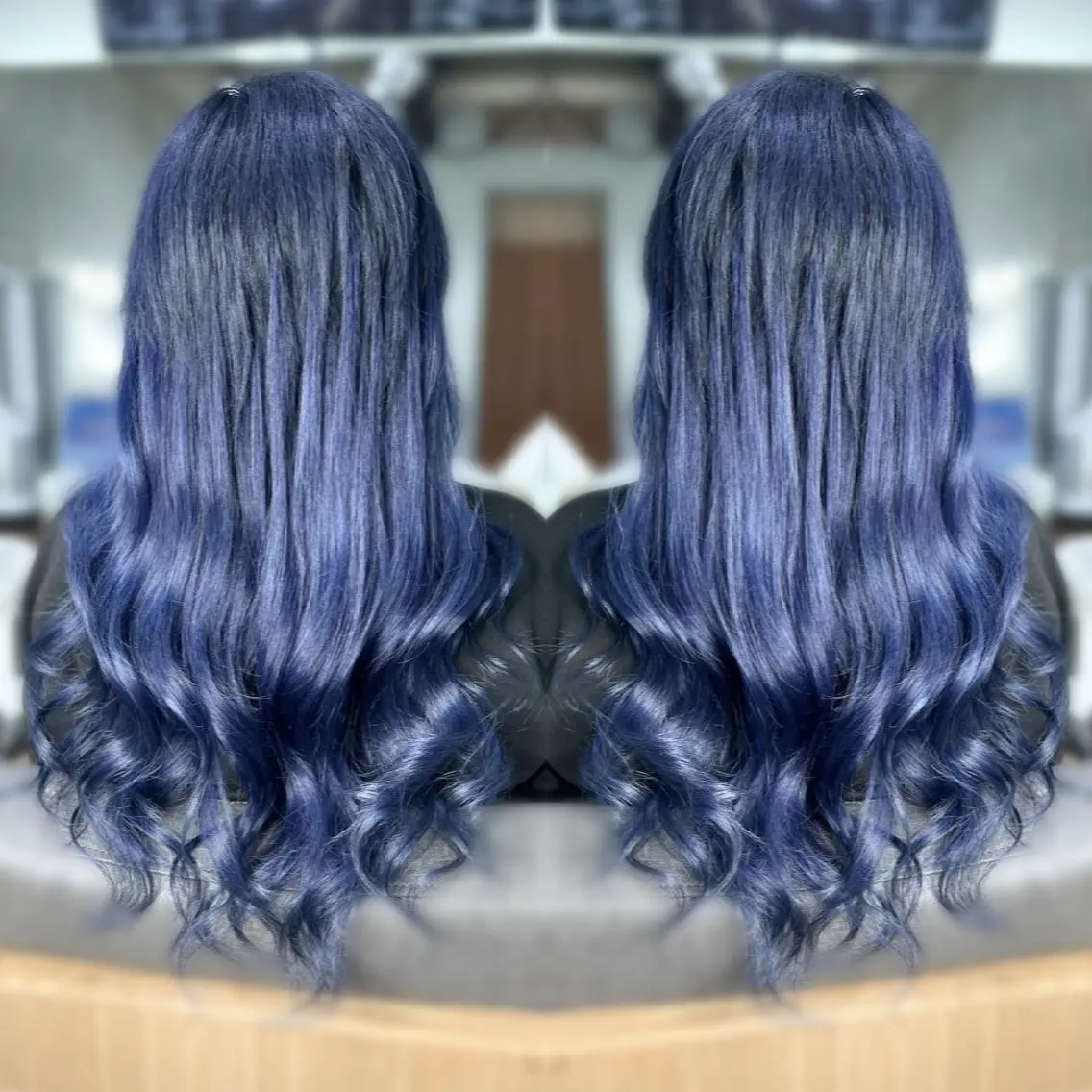 カラー ロング パーマ メンズ ヘアアレンジ キッズ ♡SNSで大バズり♡ コリアン羽エクステ◎のヘアスタイル