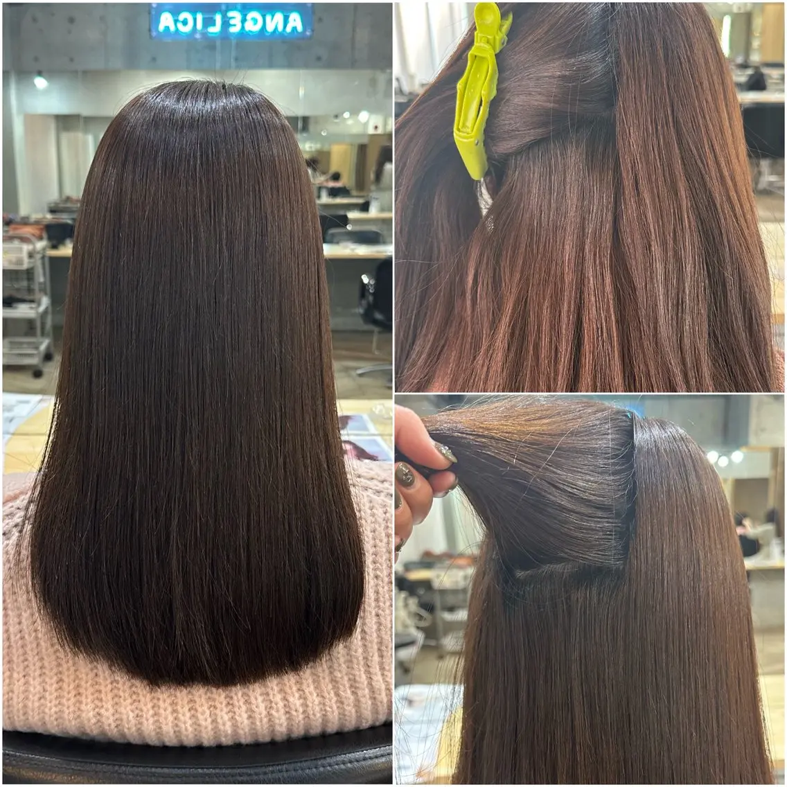 縮毛矯正 Angelica 内海  遥奈のヘアスタイル