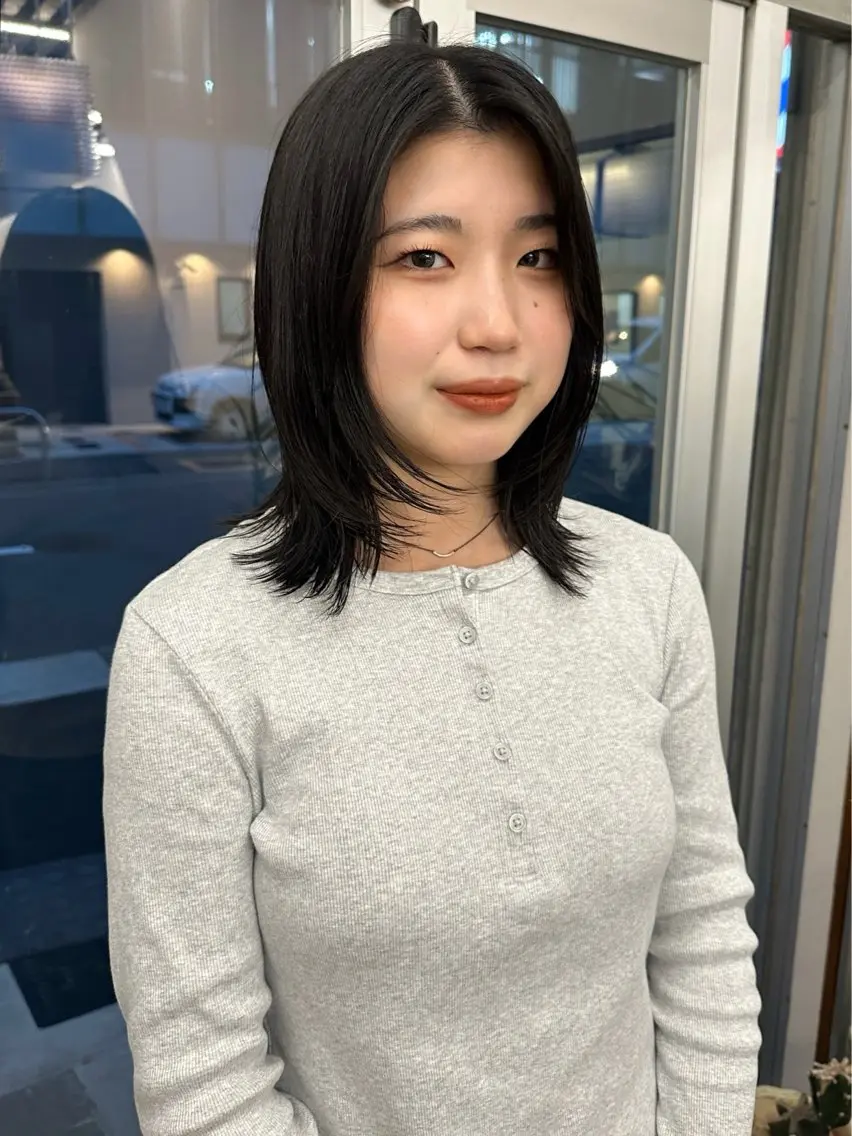 ミディアム ヘアカラー トリートメント 🐏nao /レイヤーカット🐏のヘアスタイル