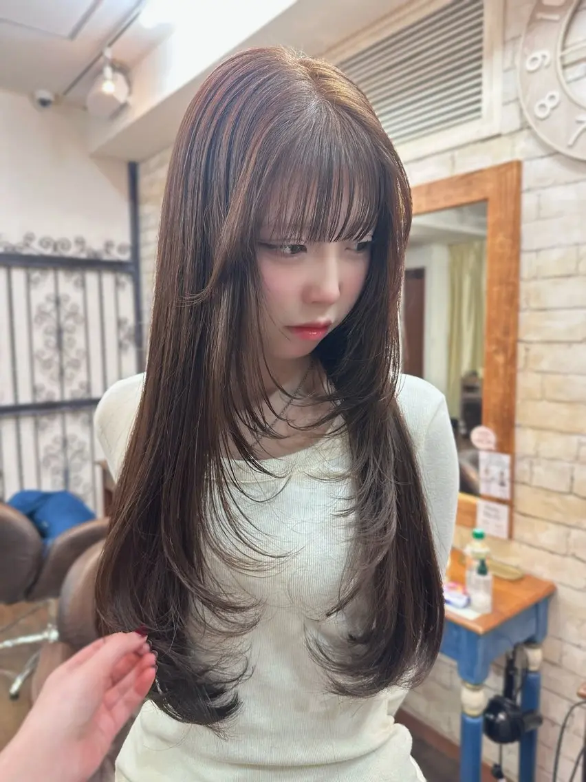 ロング カラー ブリーチ 🍀ひなた🍀 カットモデル募集🎀のヘアスタイル