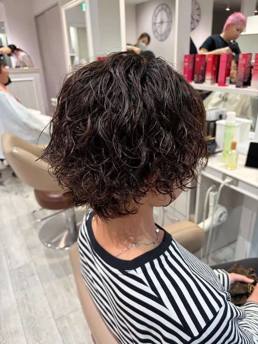 ショート カット パーマ Ash本八幡 🩵ྀི菊地のヘアスタイル