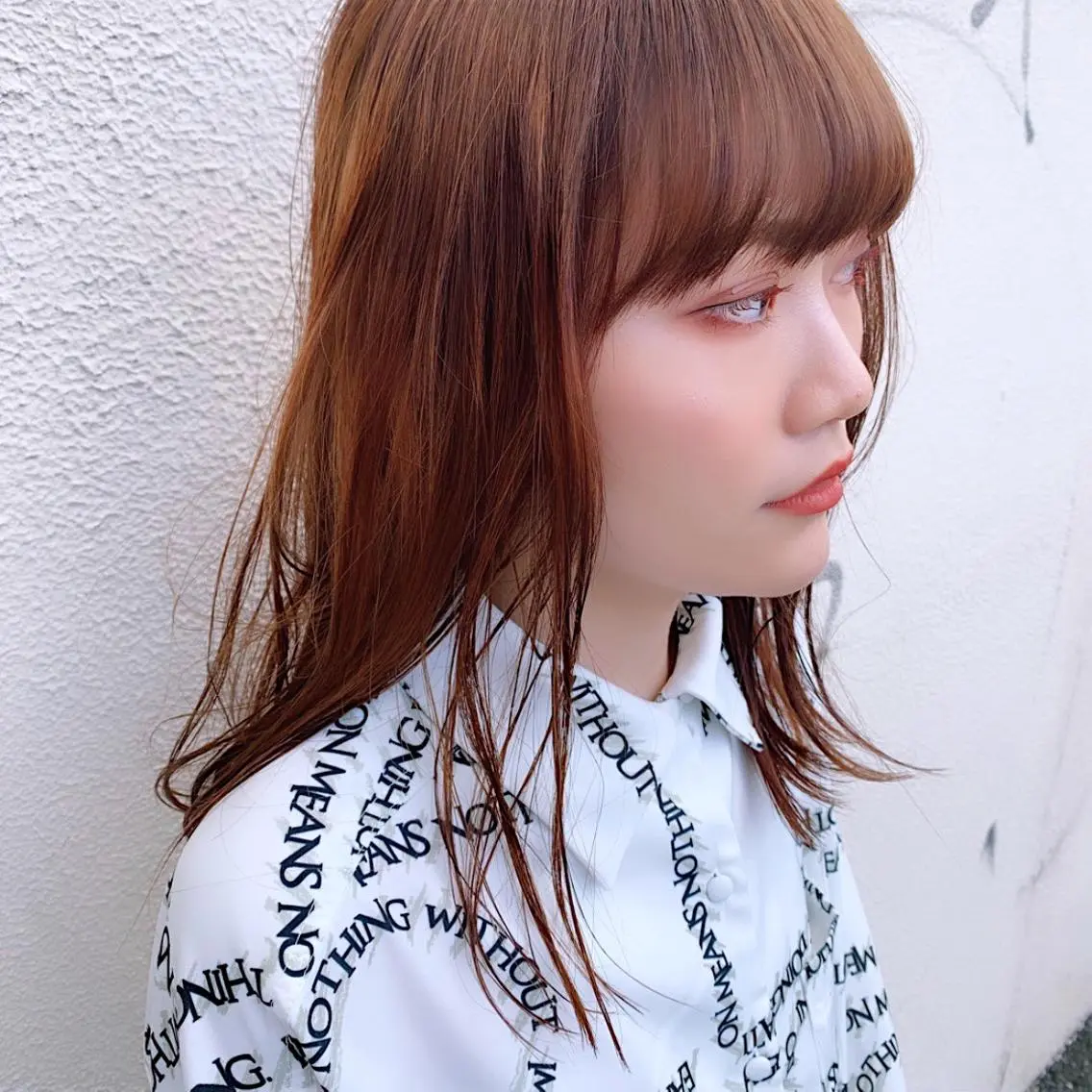 ミディアム カラー 中川 竜誠のヘアスタイル