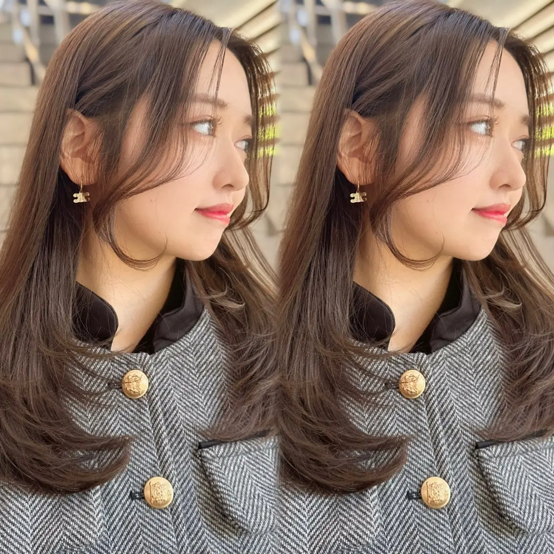 セミロング カラー カット ヘアカラー トリートメント 縮毛矯正✨🫧 レイヤー川村利幸のヘアスタイル