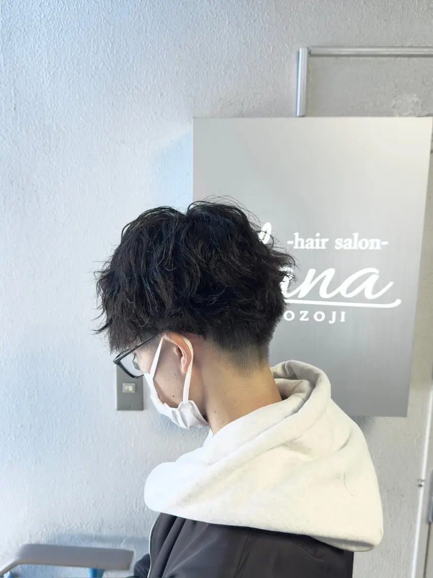 メンズ　ツイストスパイラルパーマの写真