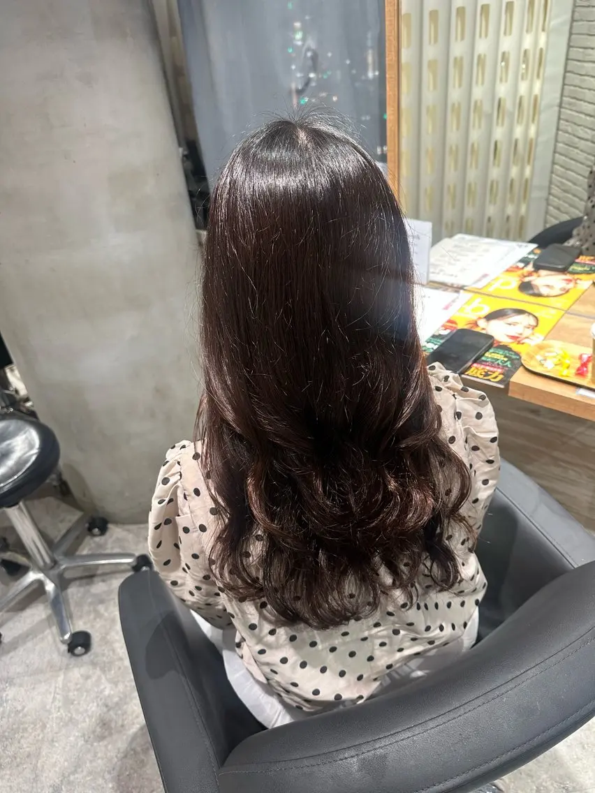 セミロング パーマ セミロングパーマ デジタルパーマ パーマ LUPI byLee MIUのヘアスタイル