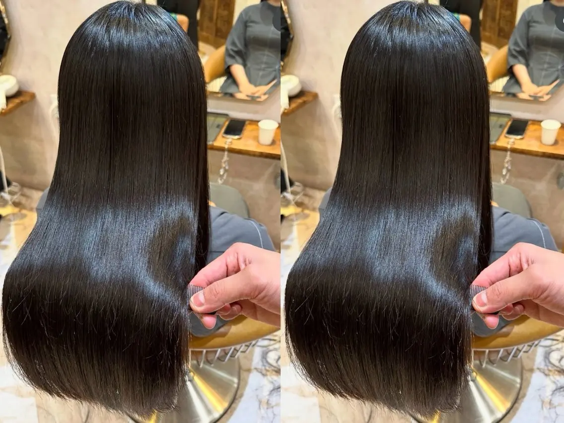 縮毛矯正 トリートメント ブリーチなし透明感 カラー/松沢州途のヘアスタイル
