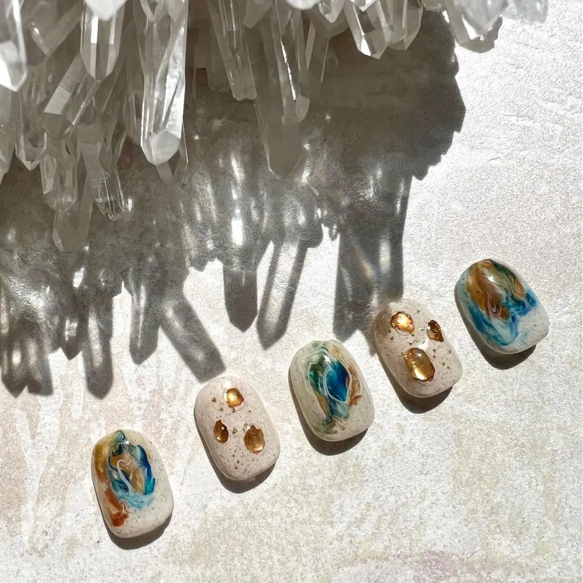 ネイル ニュアンスネイル ショートネイル gemickle nailのネイルデザイン