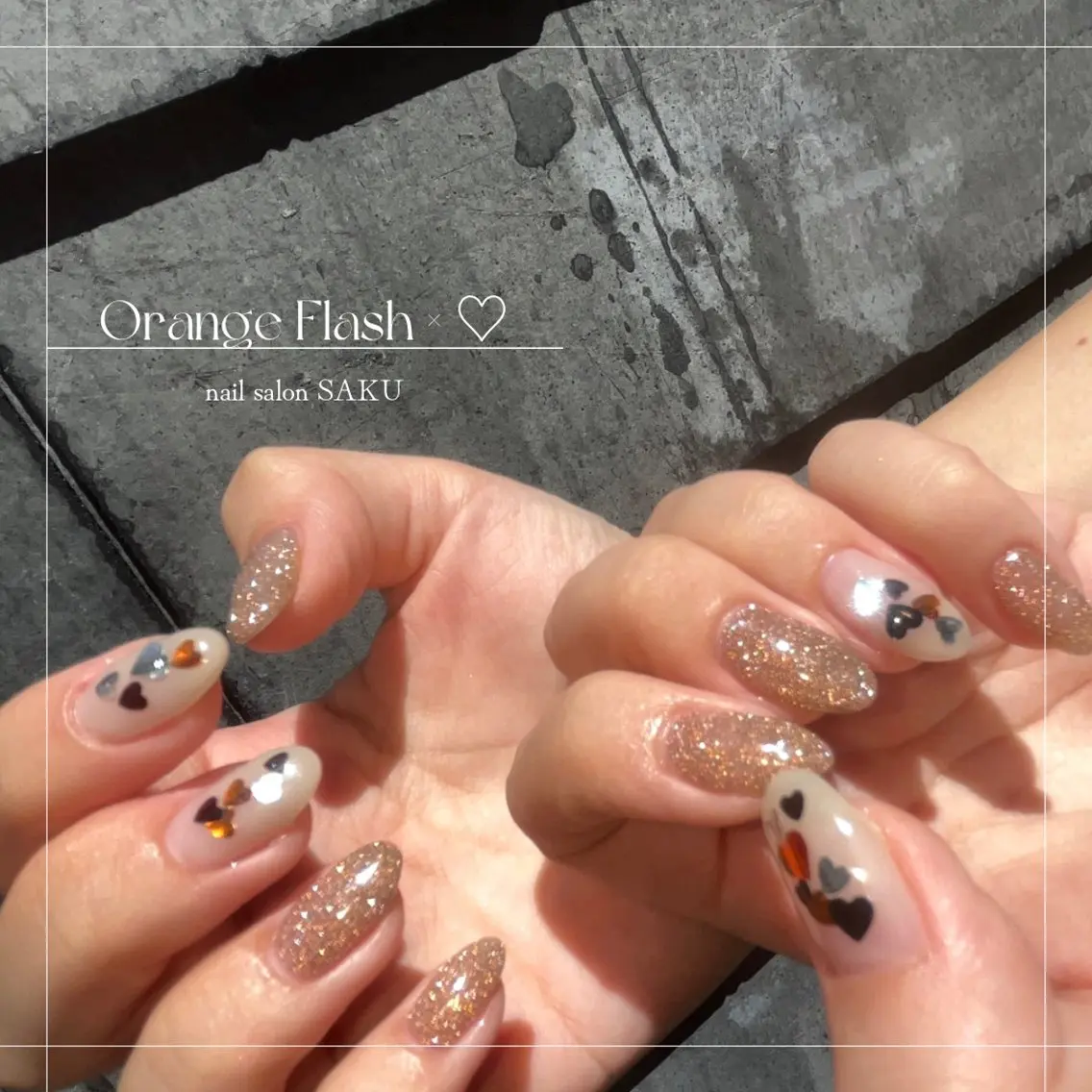 ネイル ニュアンスネイル シンプルネイル SAKU nail 作島茜のネイルデザイン