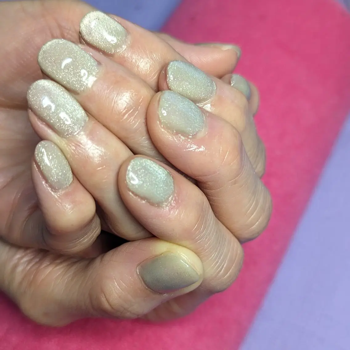 ネイル マグネットネイル ワンカラーネイル ✨ameru✨ nailsalonのネイルデザイン