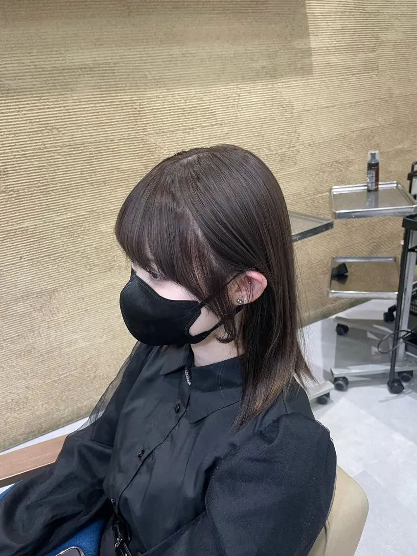ミディアム カラー デザインカラー/新百 合ヶ丘/ブリーチのヘアスタイル