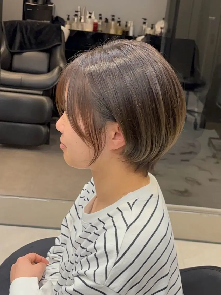ショート 丸みショート ショートヘア mai/天神美容室 【丸みショート】のヘアスタイル