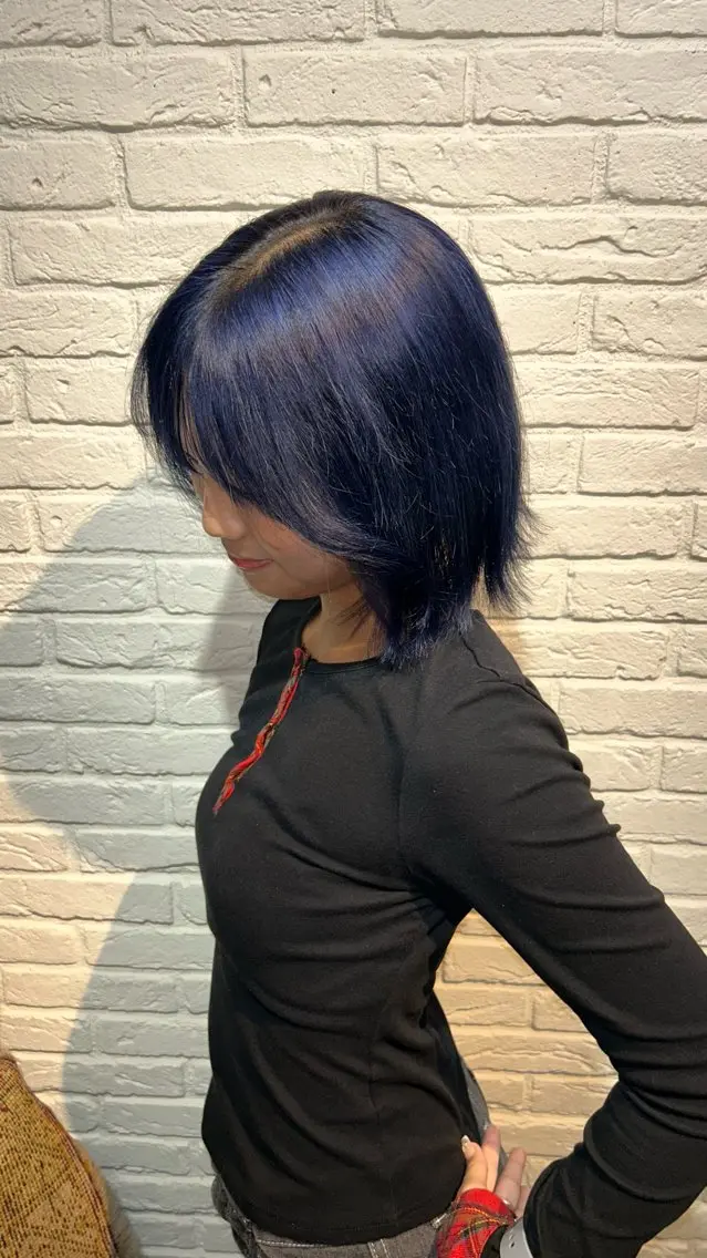 ショート カラー ブルーカラー トリートメント 透明感似合わせカラー 🍀あかり🍀のヘアスタイル