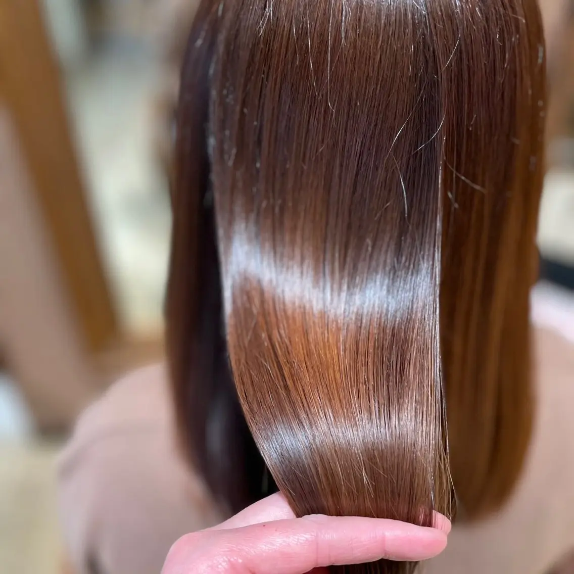 ロング 髪質改善縮毛矯正 美容師✂️山崎竜二のヘアスタイル
