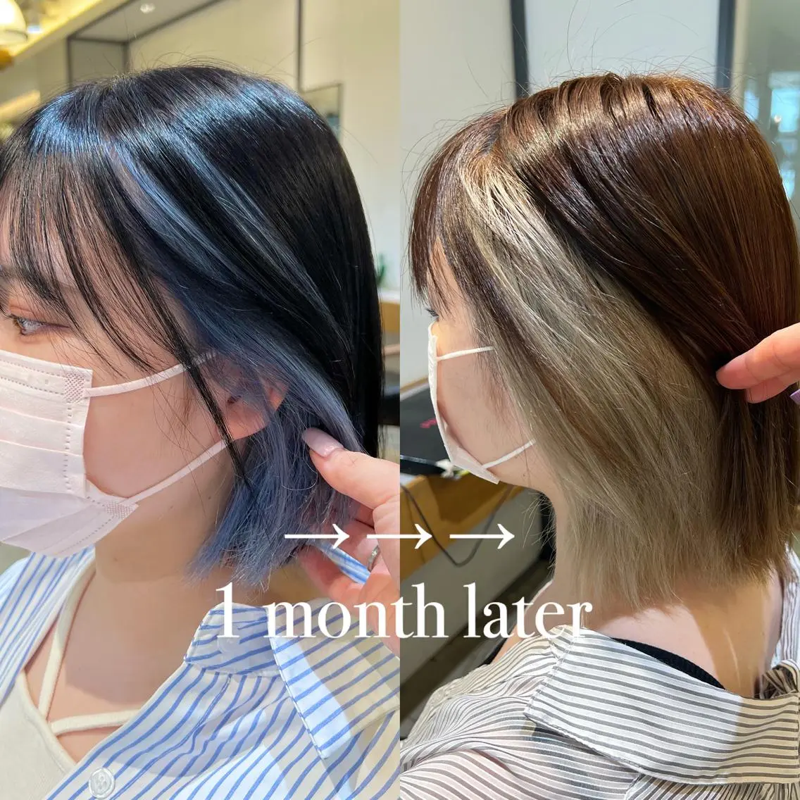 ショート カラー ブルーカラー Kana 🍋 ハイトーン【高円寺】のヘアスタイル