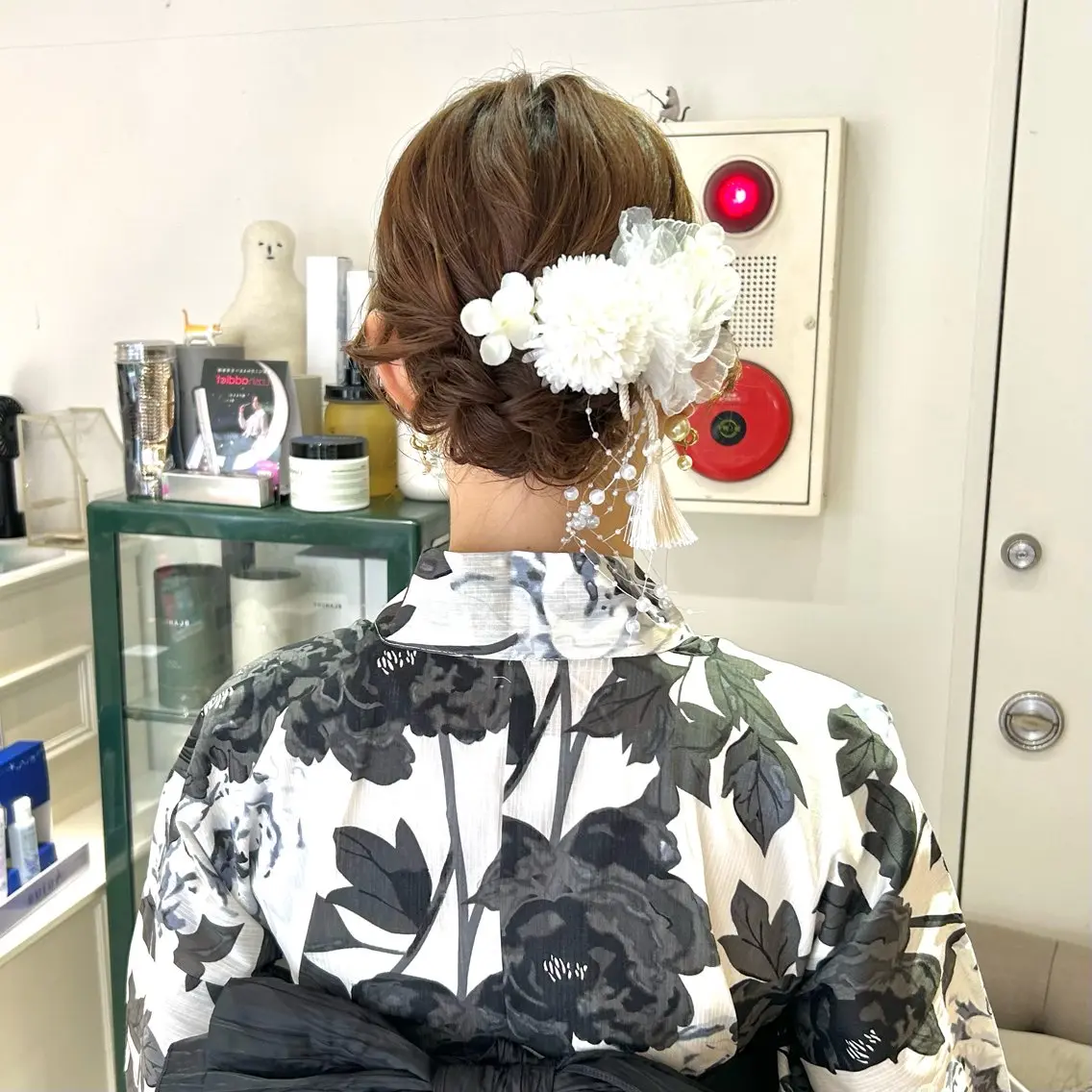 ロング カラー ヘアアレンジ ヘアセット 吉水 彩乃 /ボブ/艶感カラーのヘアスタイル
