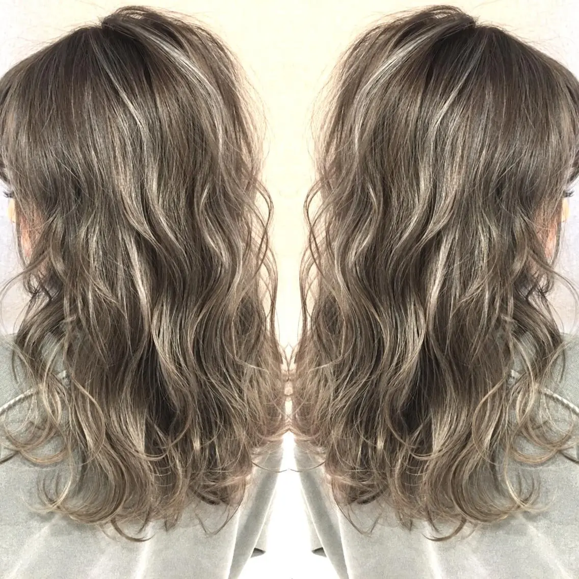 セミロング カラー ネイル マツエク・マツパ ヘアカラー トリートメント 井上 一平のヘアスタイル
